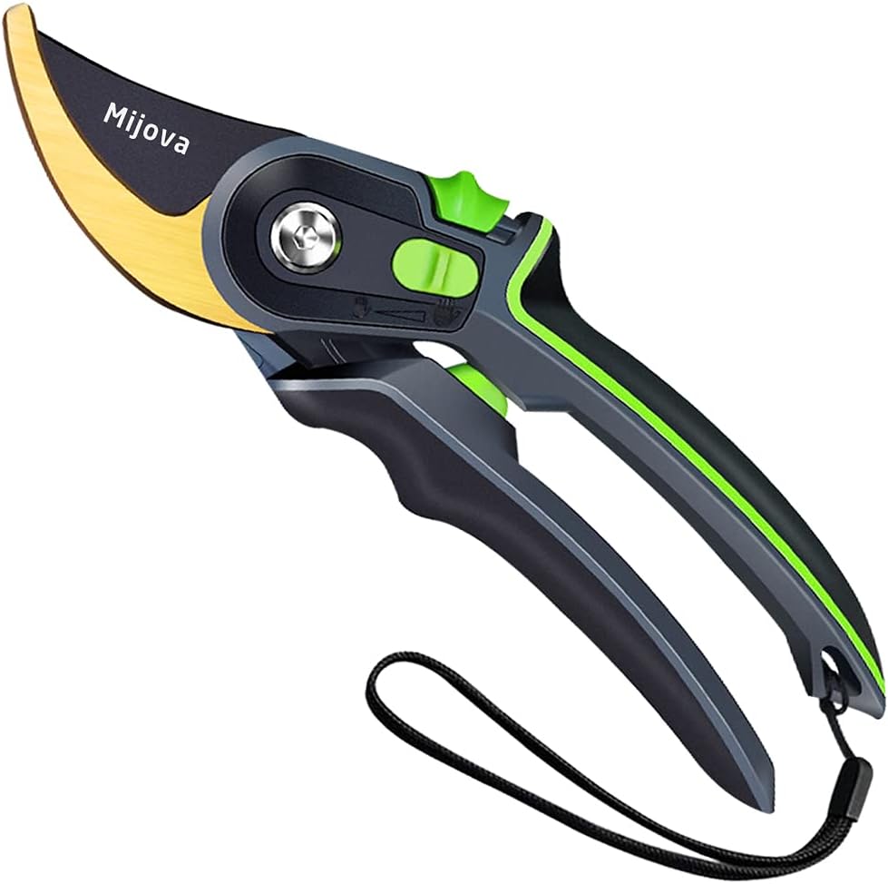Garden Shears, Heavy Duty Garden Pruning Shears, Sharp Gardening Scissors