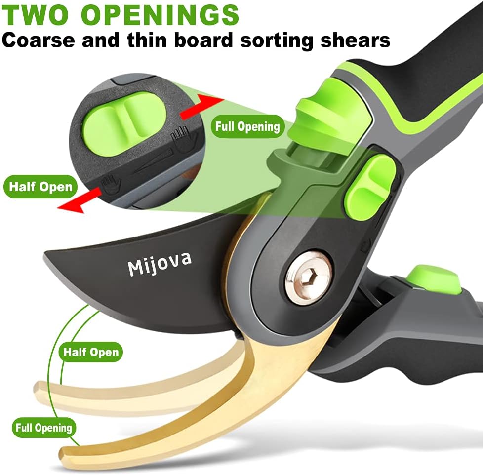 Garden Shears, Heavy Duty Garden Pruning Shears, Sharp Gardening Scissors