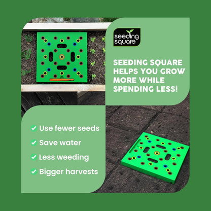 Seeding Square Planting Tool, Seed Planter for Square Foot Gardening Kit