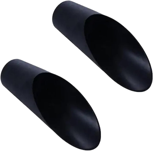 2Pcs Black Bonsai Soil Shovels, Stew Scoop, Shovel, Plastic Garden Soil, Shovel, Colourful Garden Tools for Flower Planting, Bonsai, Stew Tools