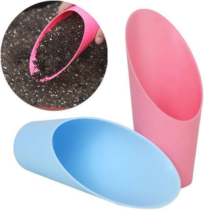 2Pcs Black Bonsai Soil Shovels, Stew Scoop, Shovel, Plastic Garden Soil, Shovel, Colourful Garden Tools for Flower Planting, Bonsai, Stew Tools