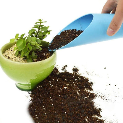 2Pcs Black Bonsai Soil Shovels, Stew Scoop, Shovel, Plastic Garden Soil, Shovel, Colourful Garden Tools for Flower Planting, Bonsai, Stew Tools