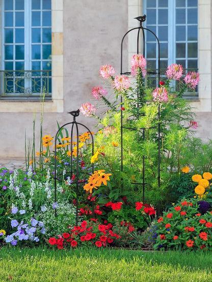 2PCS 6FT Obelisk Trellis for Climbing Plants, Garden Tower Trellis