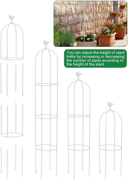 2PCS 6FT Obelisk Trellis for Climbing Plants, Garden Tower Trellis