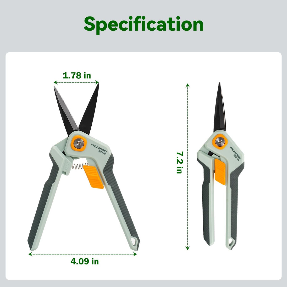 Garden Scissors Pruning Shears Sharp Stainless Steel Non-Stick Teflon Coating Blade for Precise Cuts Garden Snip Bonsai Clippers for Plants Rose Flower 3 Pack