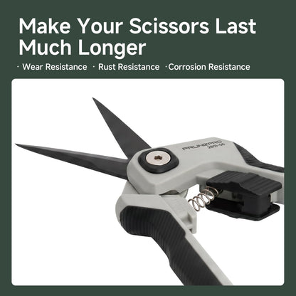 Garden Scissors Pruning Shears Sharp Stainless Steel Non-Stick Teflon Coating Blade for Precise Cuts Garden Snip Bonsai Clippers for Plants Rose Flower 3 Pack