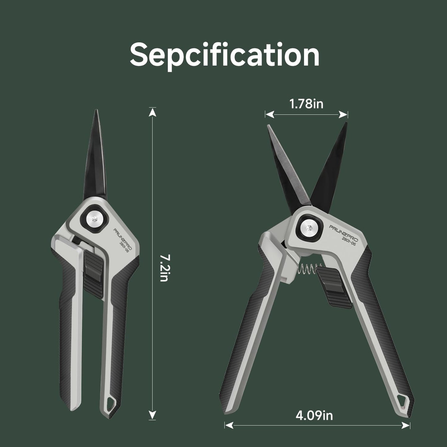 Garden Scissors Pruning Shears Sharp Stainless Steel Non-Stick Teflon Coating Blade for Precise Cuts Garden Snip Bonsai Clippers for Plants Rose Flower 3 Pack