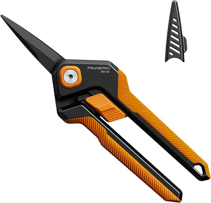 Garden Scissors Pruning Shears Sharp Stainless Steel Non-Stick Teflon Coating Blade for Precise Cuts Garden Snip Bonsai Clippers for Plants Rose Flower 3 Pack