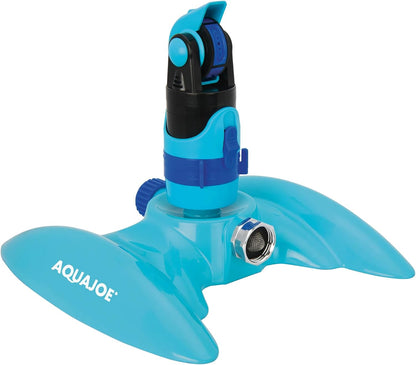 AJ-MSSBM 4-Pattern Sprinkler with 360-Degree Rotation and Metal Base, Up to 3,740-Square-Foot Coverage
