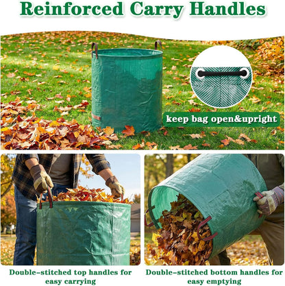 72 Gallon Reusable Yard Waste Bags, 3 Pack