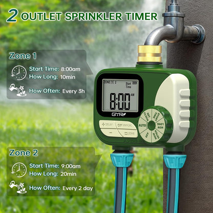 Hose Timers for Watering, Sprinkler Timer Outdoor with Brass Inlet