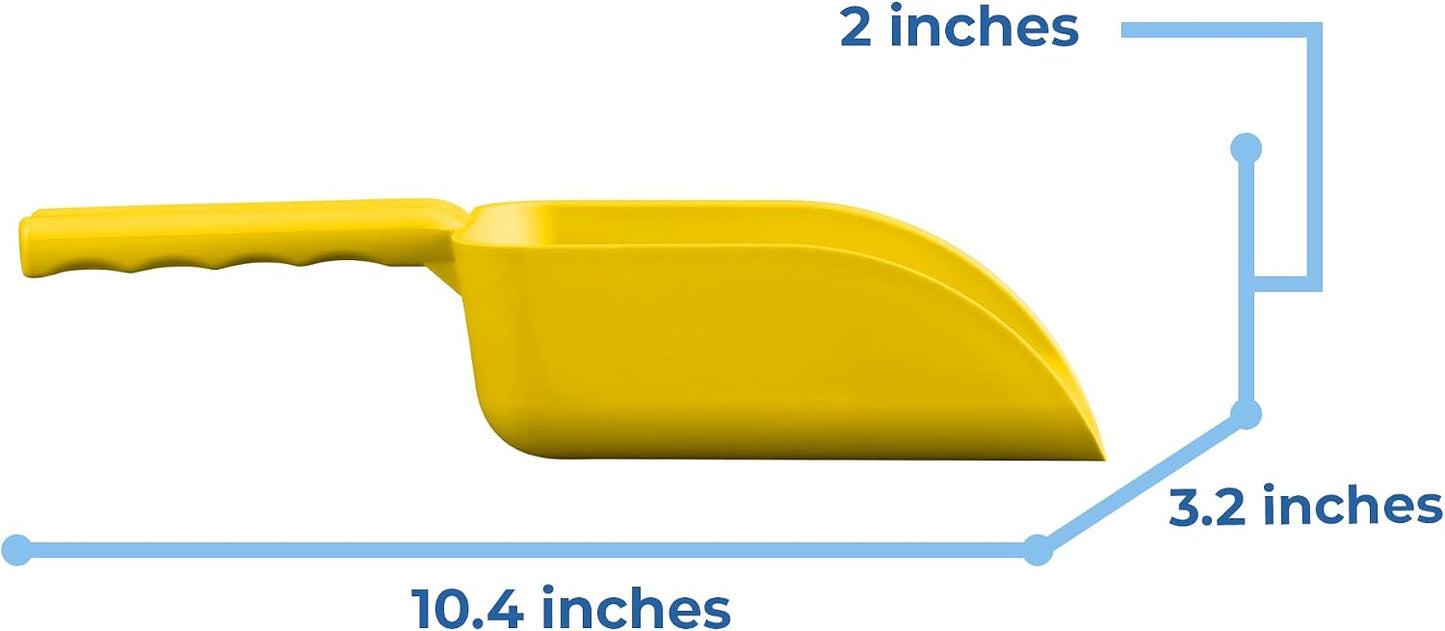 Vikan 63006 Color-Coded Plastic Hand Scoop - BPA-Free Food-Safe Kitchen Utensils, Restaurant and Food Service Supplies, 16 oz, Yellow