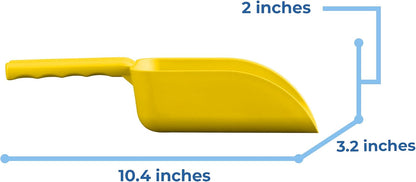 Vikan 63006 Color-Coded Plastic Hand Scoop - BPA-Free Food-Safe Kitchen Utensils, Restaurant and Food Service Supplies, 16 oz, Yellow