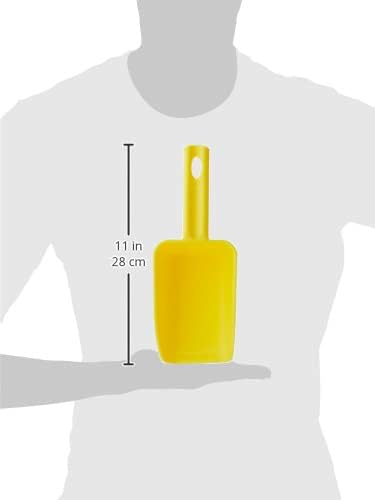 Vikan 63006 Color-Coded Plastic Hand Scoop - BPA-Free Food-Safe Kitchen Utensils, Restaurant and Food Service Supplies, 16 oz, Yellow