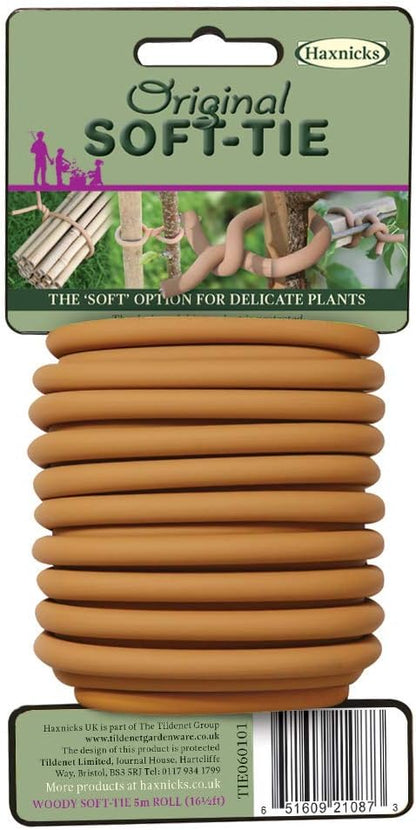 Garden Twist Tie - Soft UV Stabilised, Rust Proof, Soft-Tree Tie - 26.3' - Rubber Compound/Galvanized Steel