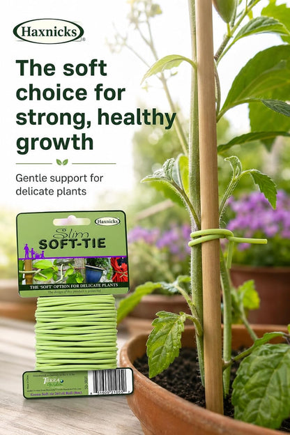 Garden Twist Tie - Soft UV Stabilised, Rust Proof, Soft-Tree Tie - 26.3' - Rubber Compound/Galvanized Steel