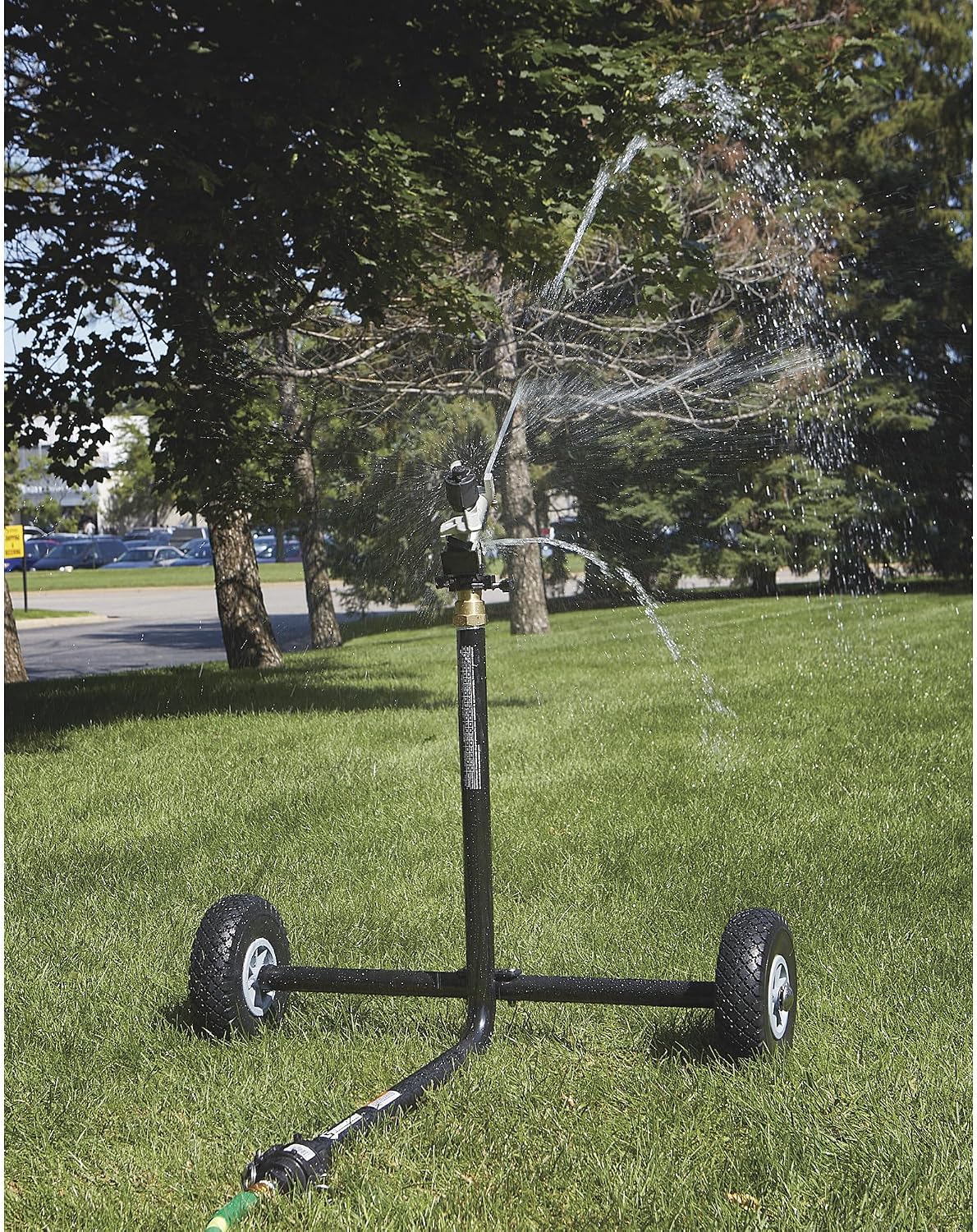 Wheeled Sprinkler, 63 GPM, 5 Nozzles, 150ft. Coverage