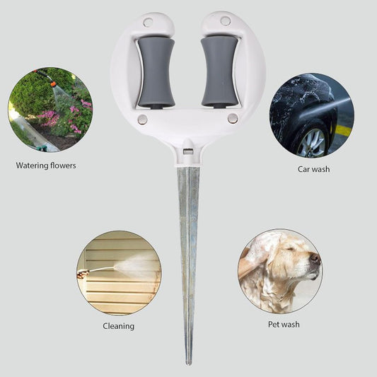 Hose Guide Spike Holder hose guides for garden Garden Hose Guide Spike Anti Skid Soft Water Pipe Positioning Top Pulleys hose guide for Flower Beds Carritos