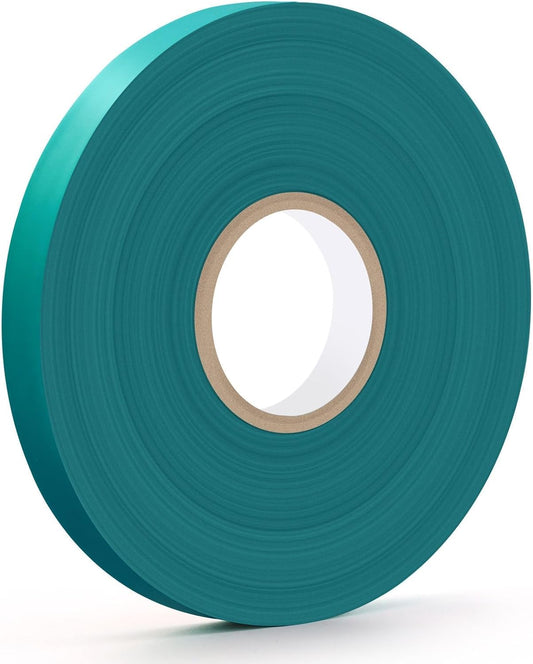 300 Ft Garden Tape Roll, 1/2" Wide Stretch Tie Tape Roll, Thick Sturdy Garden Tie Plant Ribbon Green Vinyl Stake Gardening Support Tools for Indoor Outdoor Patio Plant Use