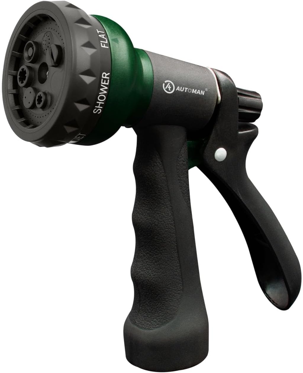 Garden Hose Nozzle, 2 Pack Water Sprayer Nozzle with 7 Adjustable Watering Patterns,Slip Resistant Nozzle for Plants,Lawn,Washing Cars,Window Cleaning,Showering Pets & Outdoor Fun