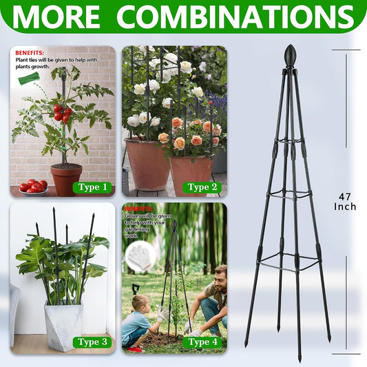 2 Pack Garden Trellis for Climbing Plants
