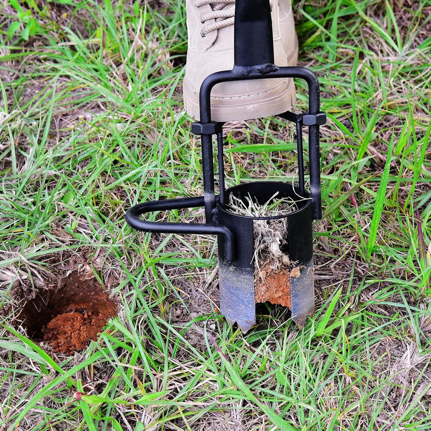 Sod Plugger, Bulb Planter Grass Plug Tool for Digging Holes