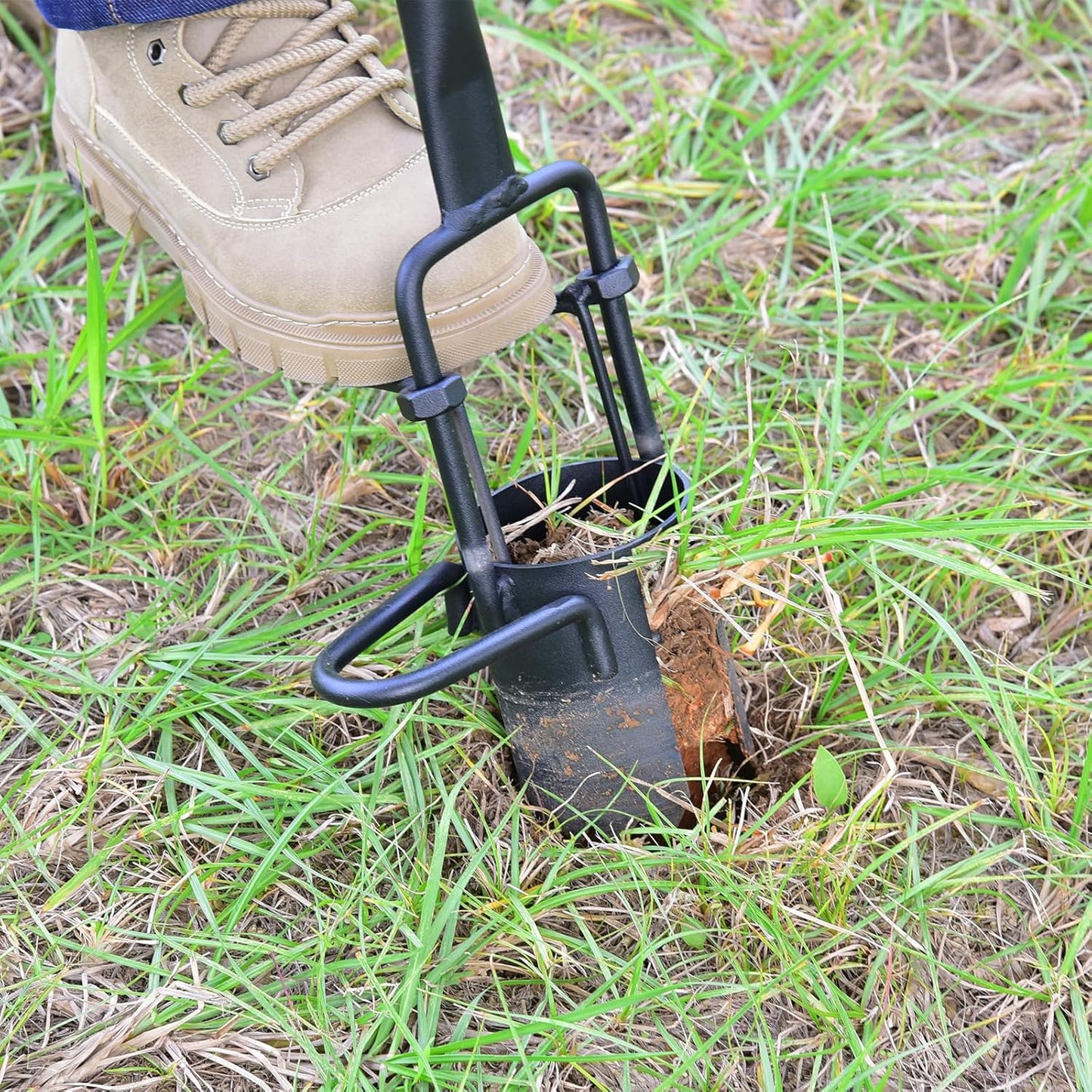 Sod Plugger, Bulb Planter Grass Plug Tool for Digging Holes