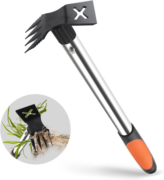 Upgraded Weed Puller, 17" Portable Garden Weed Pulling Tool