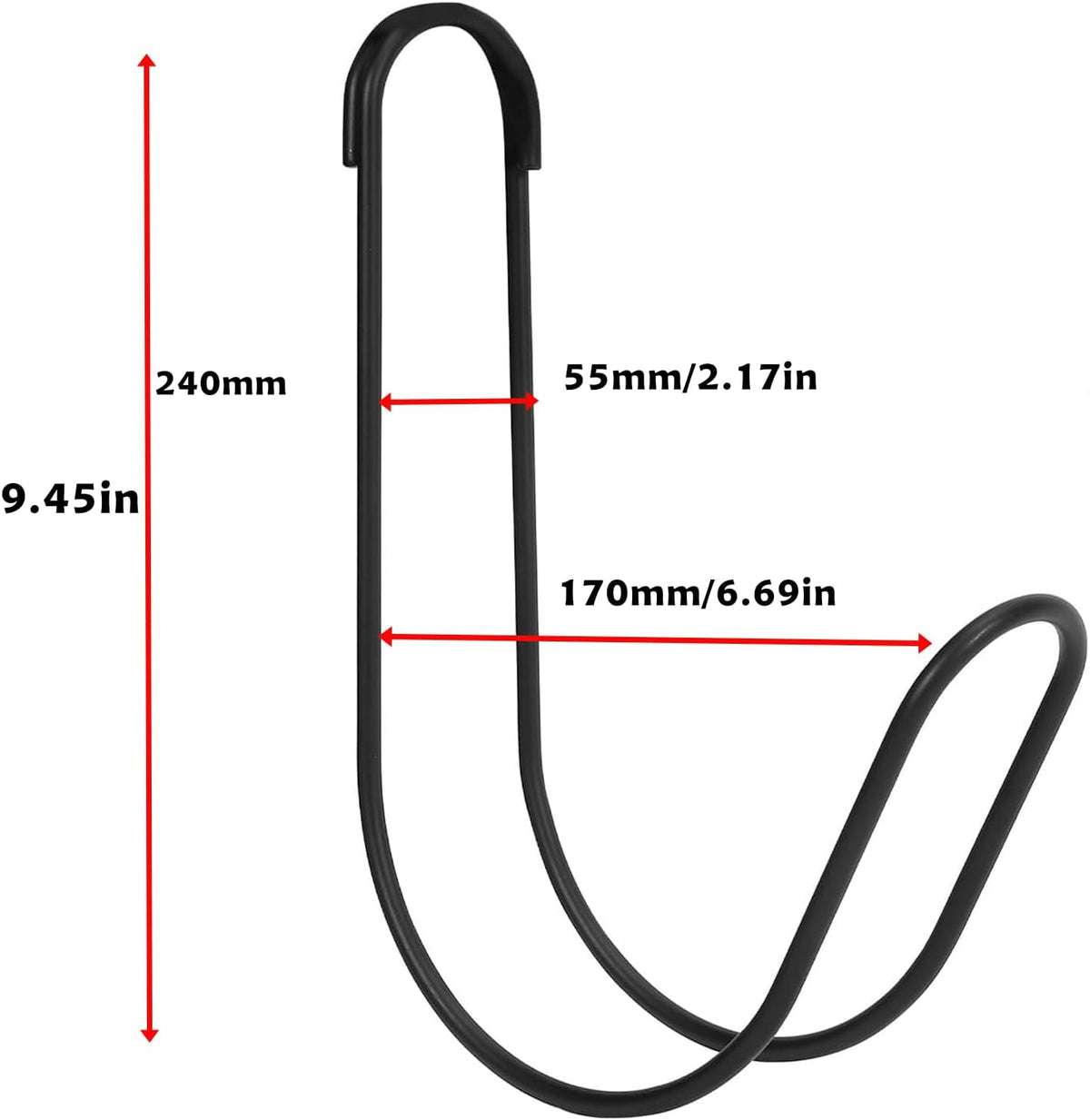 Garden Hose Holder Water Hose Hanger Wall Mounted,304Stainless Steel Solid Hose Hook Holds Up to 50Ft Garden Hose, Expandable Hose, Water Hose(Black Paint 1pcs)
