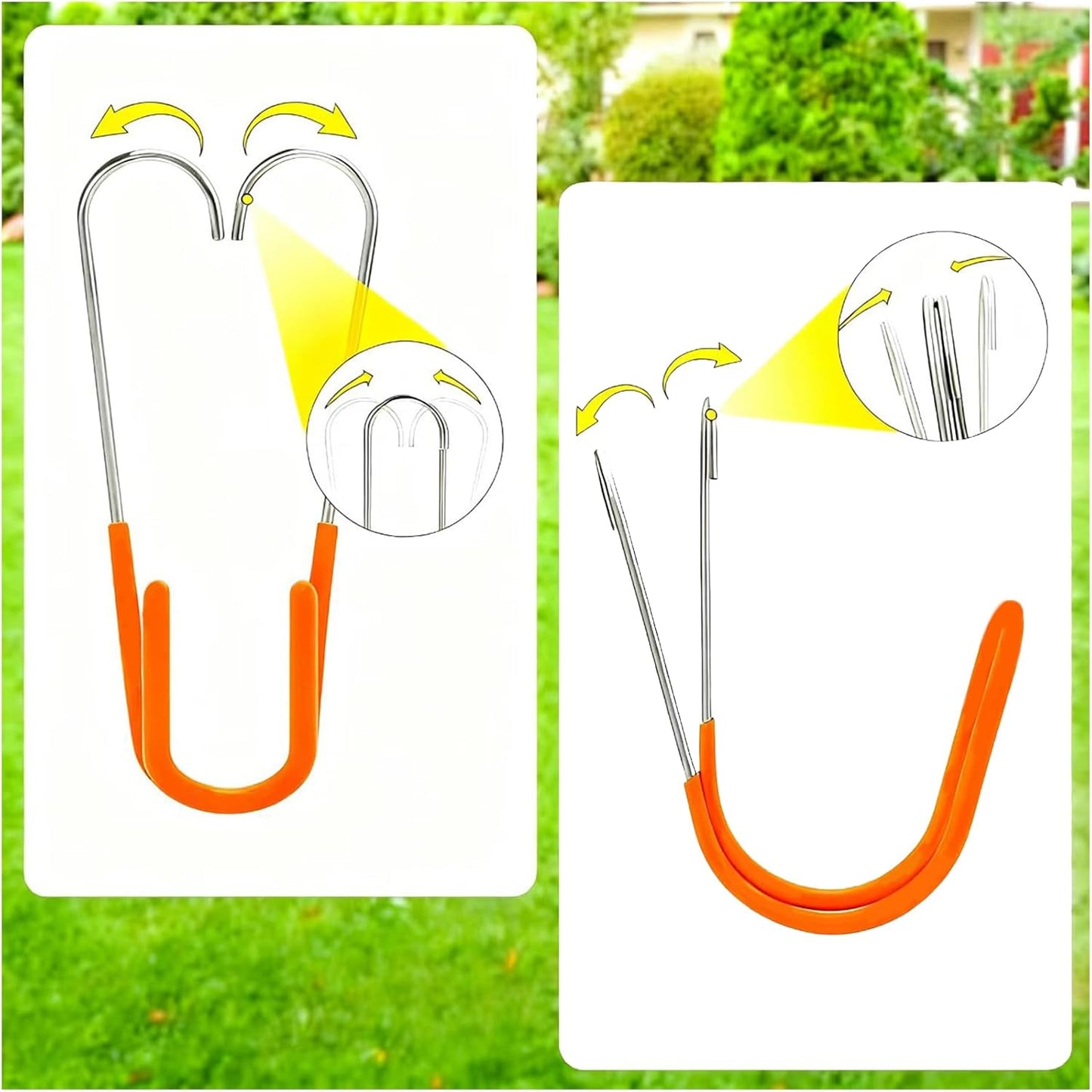 Garden Hose Holder Water Hose Hanger Wall Mounted,304Stainless Steel Solid Hose Hook Holds Up to 50Ft Garden Hose, Expandable Hose, Water Hose(Black Paint 1pcs)