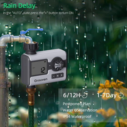 WiFi Sprinkler Timer 2 Outlet APP Control via 2.4Ghz for Garden