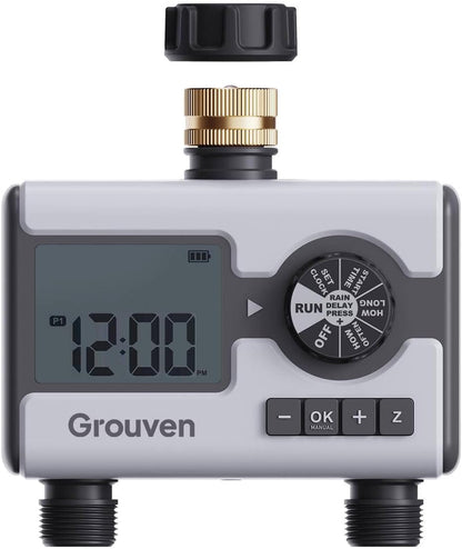 WiFi Sprinkler Timer 2 Outlet APP Control via 2.4Ghz for Garden