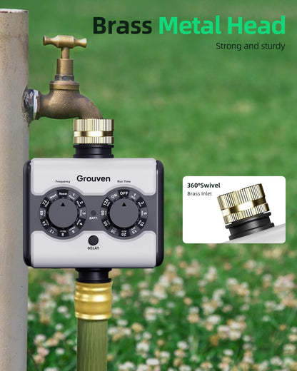 WiFi Sprinkler Timer 2 Outlet APP Control via 2.4Ghz for Garden