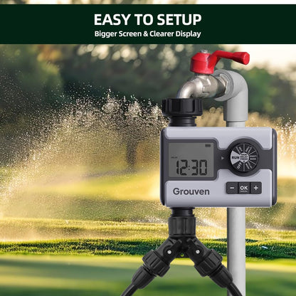 WiFi Sprinkler Timer 2 Outlet APP Control via 2.4Ghz for Garden