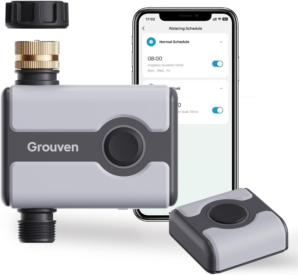 WiFi Sprinkler Timer 2 Outlet APP Control via 2.4Ghz for Garden