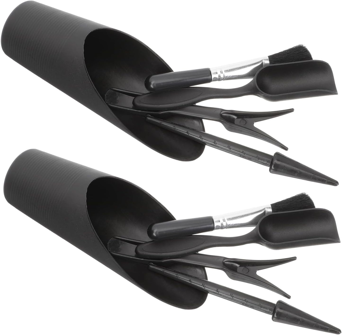 UKCOCO 2 Sets Garden Tool Set Succulent Tools Hand Gardening Trowels Care Tool Garden Tools Kit Transplant Tongs Succulents Potted Gardening Supplies Flowerpot Tool Planting Plastic Black