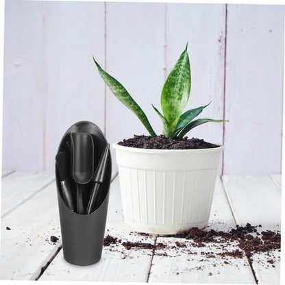 UKCOCO 2 Sets Garden Tool Set Succulent Tools Hand Gardening Trowels Care Tool Garden Tools Kit Transplant Tongs Succulents Potted Gardening Supplies Flowerpot Tool Planting Plastic Black