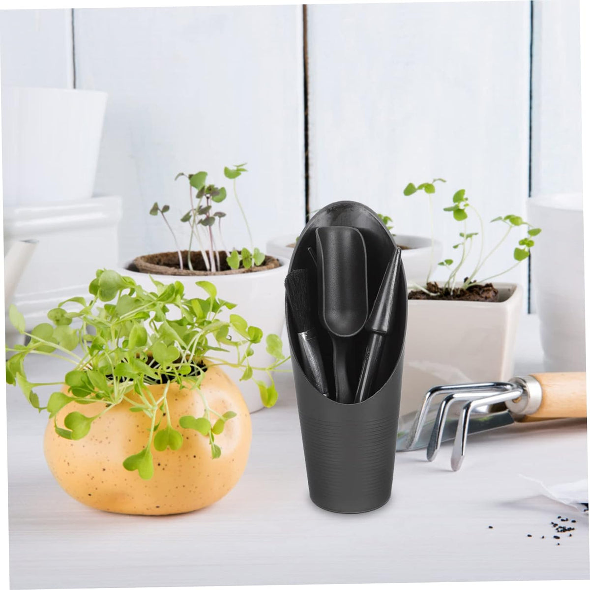 UKCOCO 2 Sets Garden Tool Set Succulent Tools Hand Gardening Trowels Care Tool Garden Tools Kit Transplant Tongs Succulents Potted Gardening Supplies Flowerpot Tool Planting Plastic Black