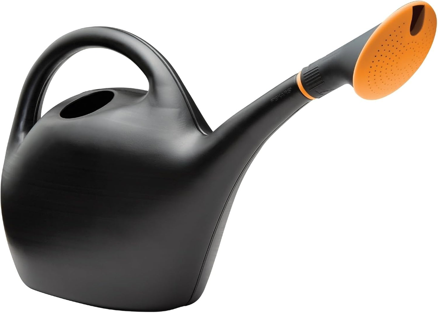 Easy Pour Watering Can - Black - 1.6 Gallon (204 Oz), Durable Construction, Dual Handles, Sprinkle & Stream Functionality, Plants & Gardening