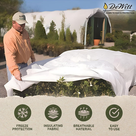Dewitt Plant Cover Fabric-Frost Protection-4-Pack 6 x 50 ft-Polypropylene