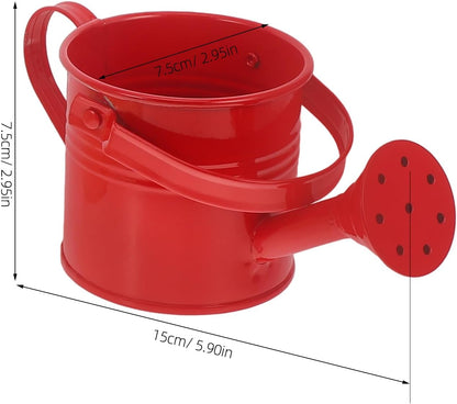 Kids Mini Metal Watering Cans - 6pcs Gardening Set for Home Plants