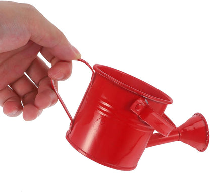 Kids Mini Metal Watering Cans - 6pcs Gardening Set for Home Plants