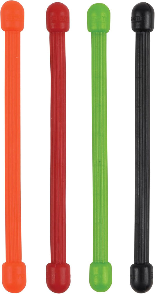 GT3-4PK-A1 Original Gear, Reusable Rubber Twist Tie, Made in The USA, 3-Inch, 3" - 4-Pack, Colors may vary, 4 Count