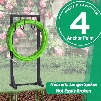 Garden Water Hose Holder for Outside Hose Stand Hanger Rack Freestanding