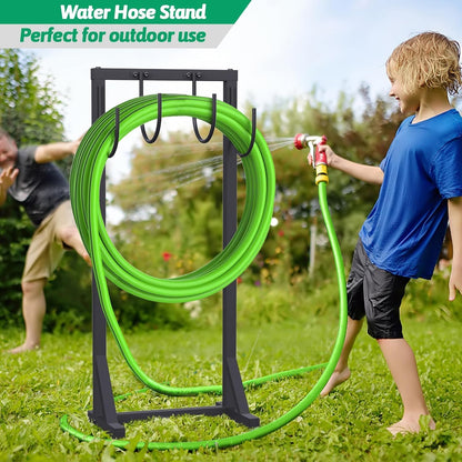 Garden Water Hose Holder for Outside Hose Stand Hanger Rack Freestanding