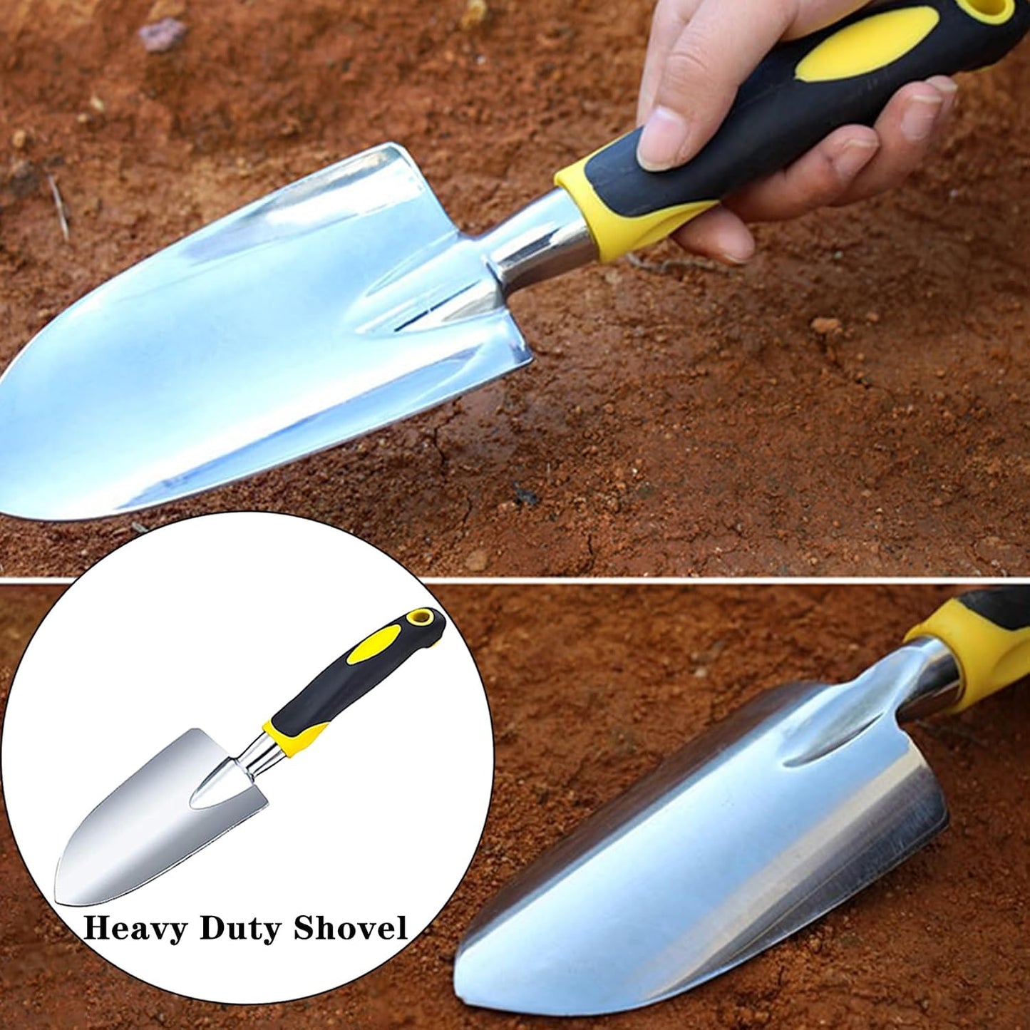 Garden Shovel Garden Hand Trowel, Heavy Duty Gardening Hand Tools