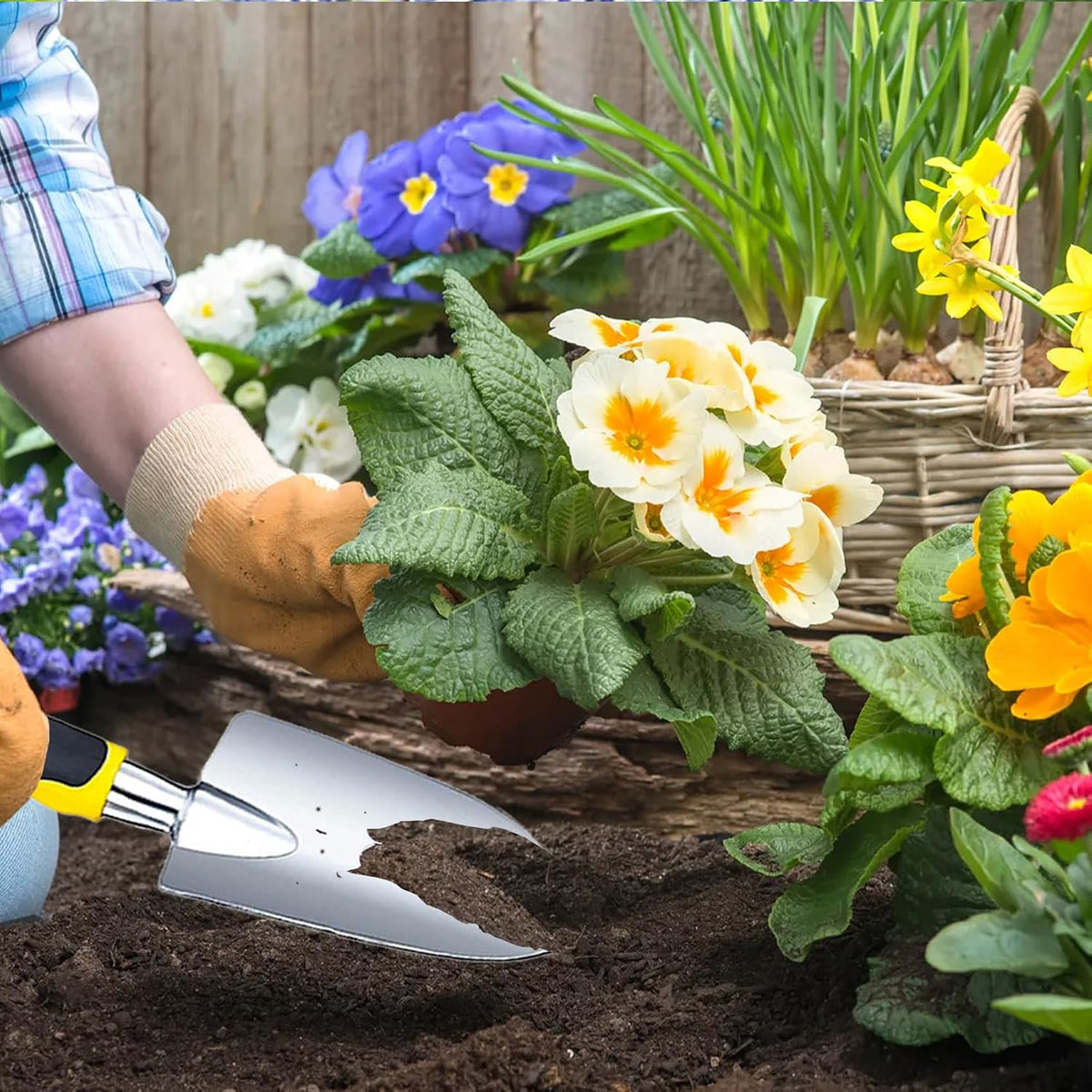 Garden Shovel Garden Hand Trowel, Heavy Duty Gardening Hand Tools