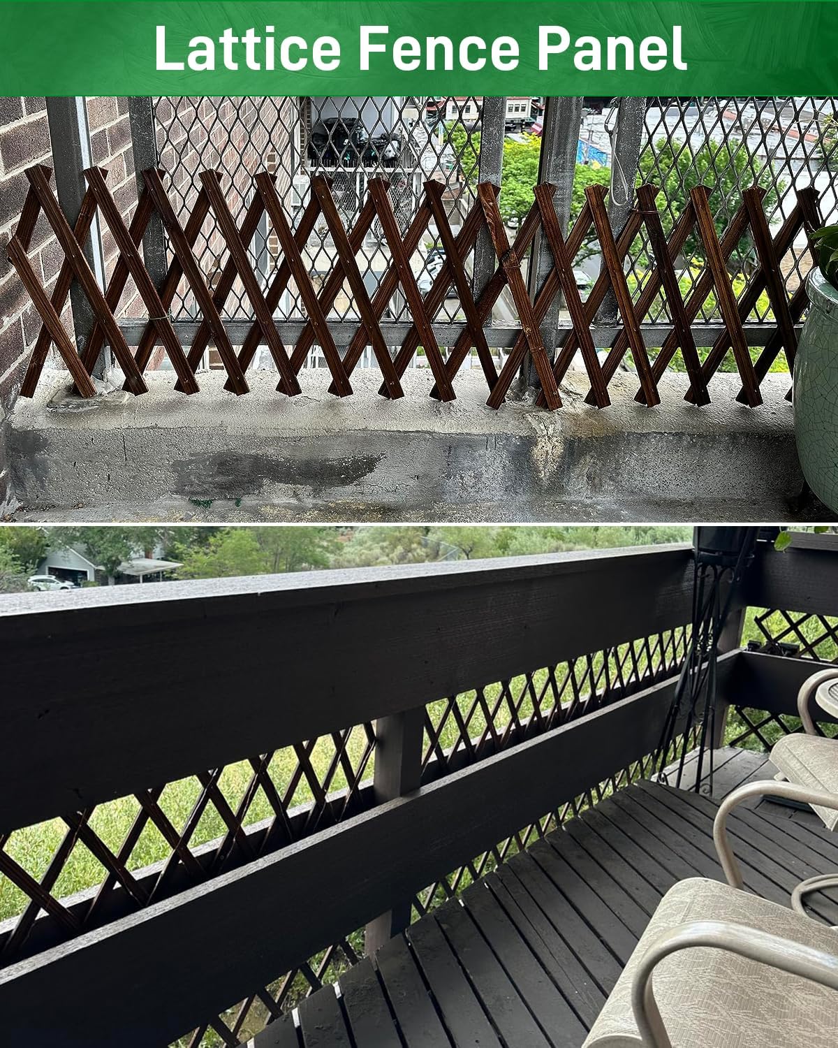 2Pack Expandable Wooden Lattice Wall,Plant Garden Trellis for Climbing Plants Outdoor, Plant Vertical Rack Wall Decor Indoor