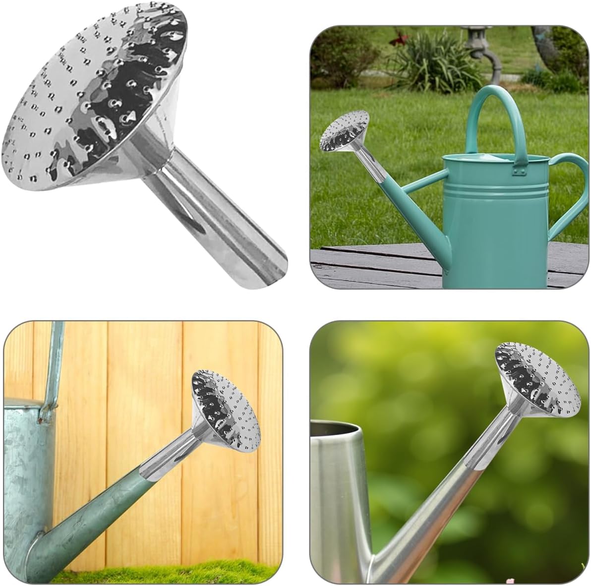 UKCOCO Watering can Nozzle Replacement Head 5.51X4.33X1.10 Inch Durable Watering Spout Sprinkler Head for Gentle Plant Watering Garden Accessory