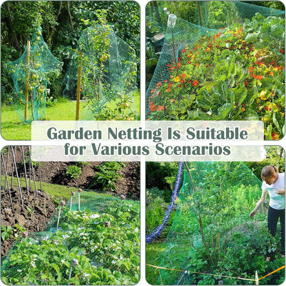 Bird Netting, 13 x 33 Ft Heavy Duty Fruit Tree Netting for Garden